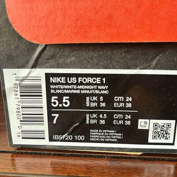 Authentic NIB Nike Lil Yachty x Air Force 1 Concrete Boys White/Midnight Navy - Picture 8 of 15